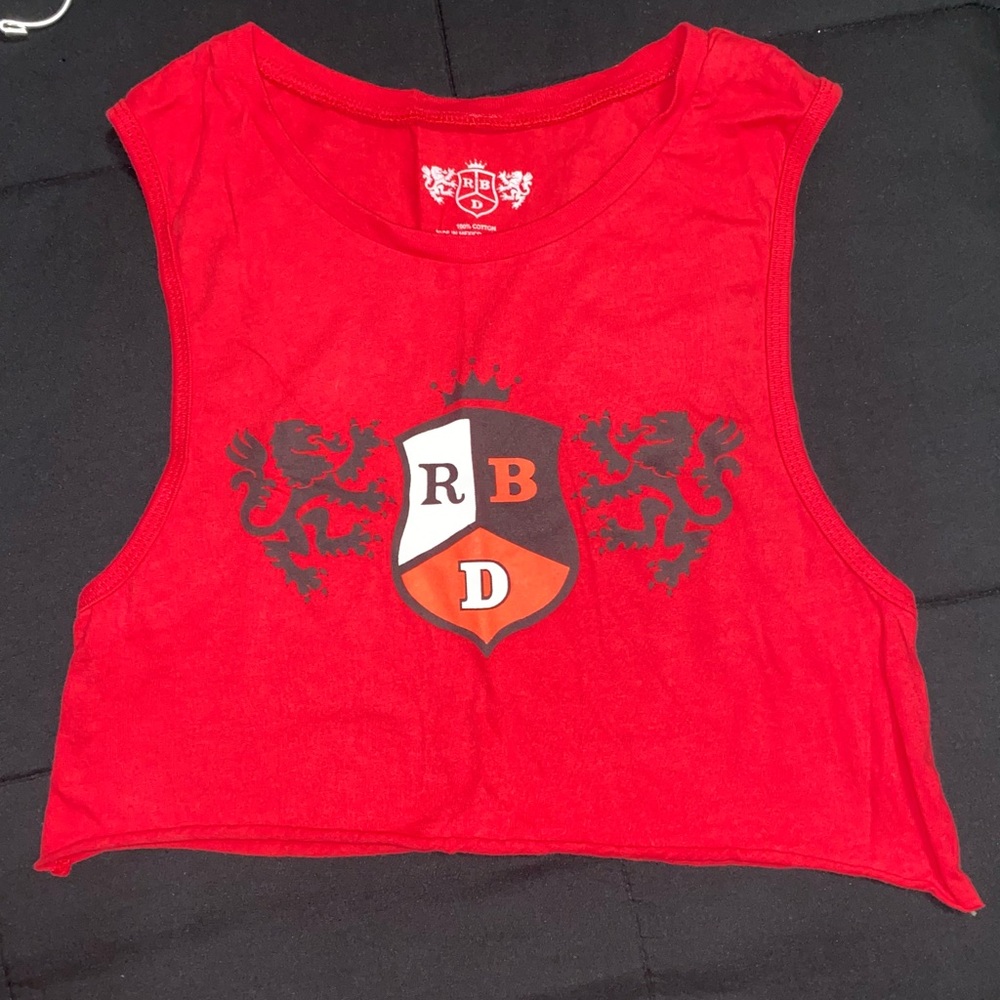 Red RBD (Rebelde) cropped top